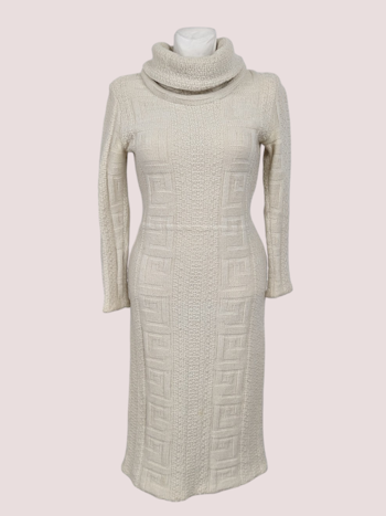 VINTAGE STRIK KJOLE STR.36