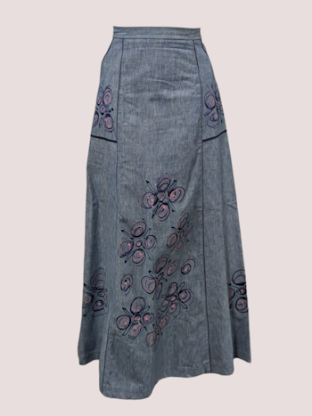 VINTAGE MAXI NEDERDEL STR.38
