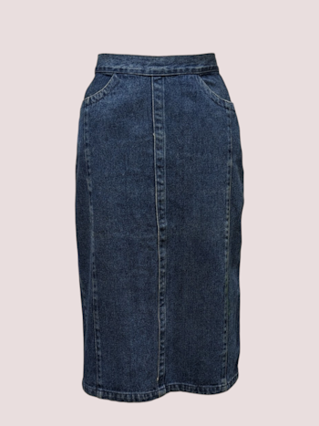 VINTAGE DENIM NEDERDEL STR.38