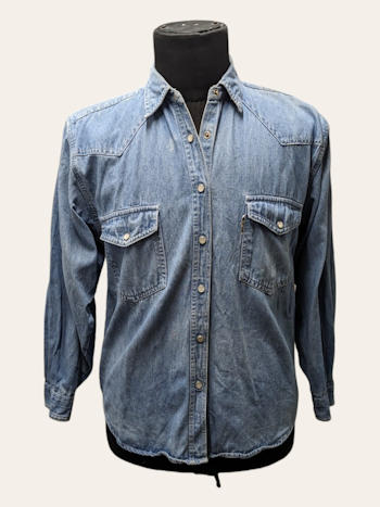 VINTAGE DENIM SKJORTE STR.M/L