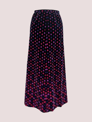 VINTAGE VELOUR NEDERDEL STR.40/42