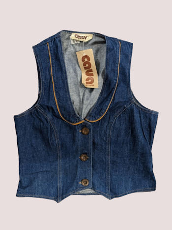 DEADSTOCK CAVA DENIM VEST STR.42