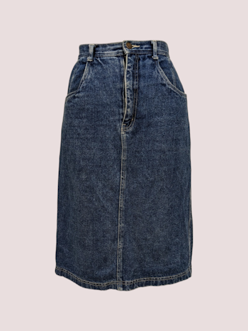 VINTAGE DENIM NEDERDEL STR.M