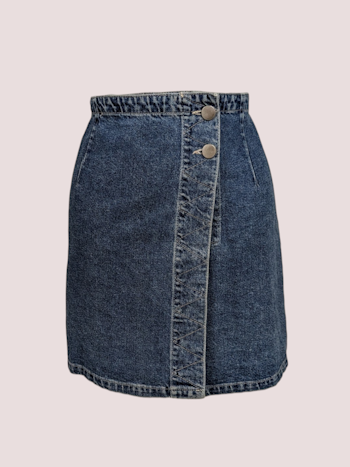 VINTAGE DENIM NEDERDEL STR.L
