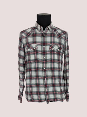 VINTAGE LEVIS WESTERN SKJORTE STR.M