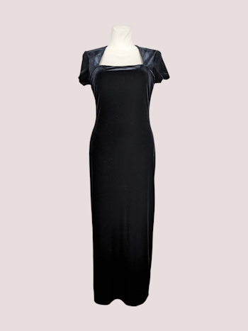 VINTAGE VELOUR KJOLE STR.36