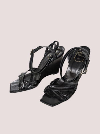 ROGER VIVIER WEDGE SANDAL STR.40