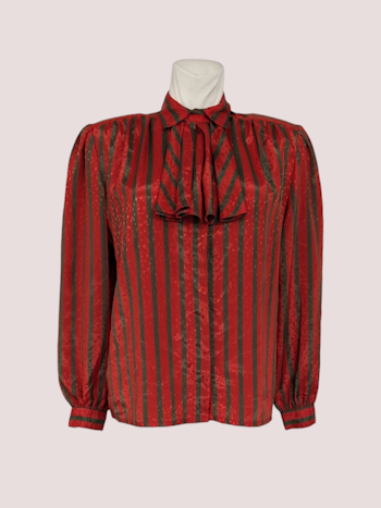 VINTAGE SKJORTE BLUSE STR.38