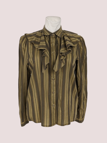 VINTAGE SKJORTE BLUSE STR.40