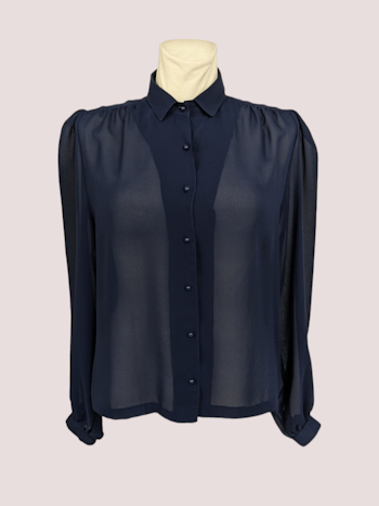 VINTAGE SKJORTE BLUSE STR.40/42