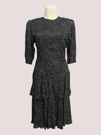 VINTAGE PRIKKET KJOLE STR.38