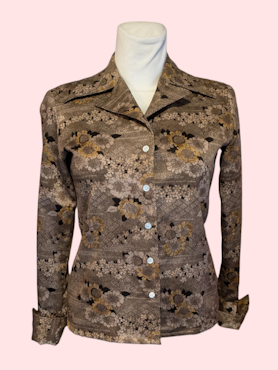 VINTAGE SKJORTE BLUSE STR.36