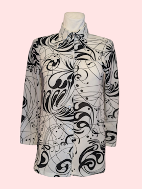 VINTAGE SKJORTE BLUSE STR.36/38