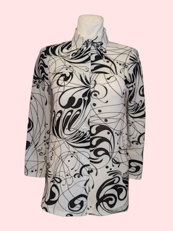 VINTAGE SKJORTE BLUSE STR.36/38