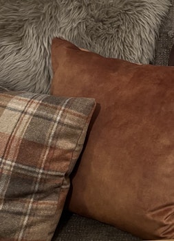 Putetrekk | Cognac velour