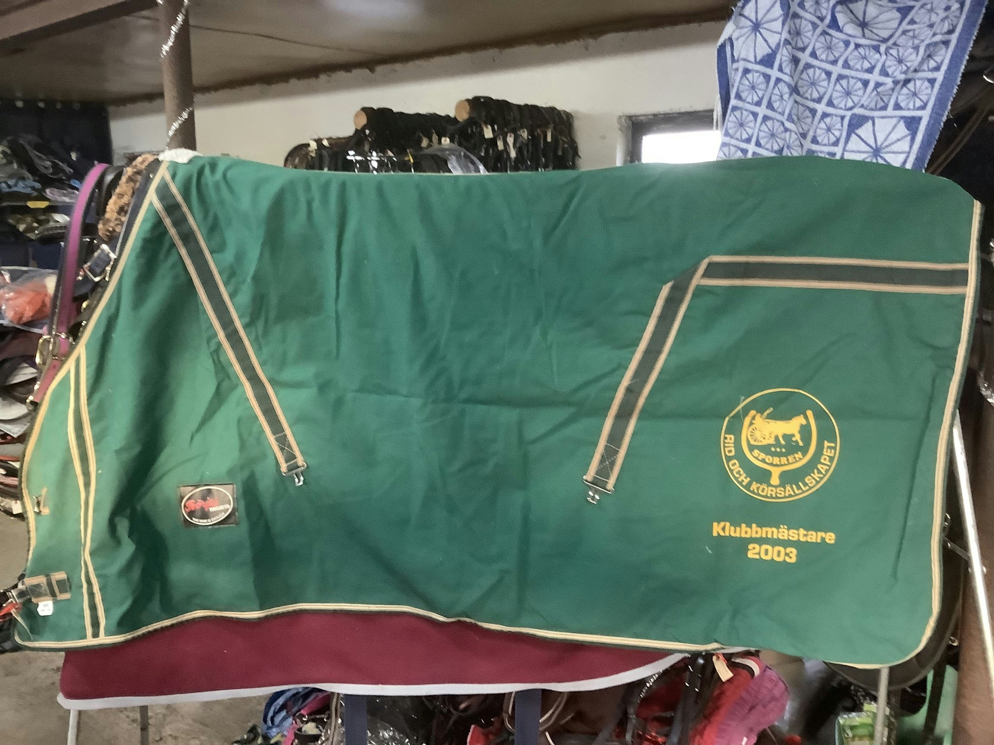 Sponsortäcke fleece,grönt 145 cm