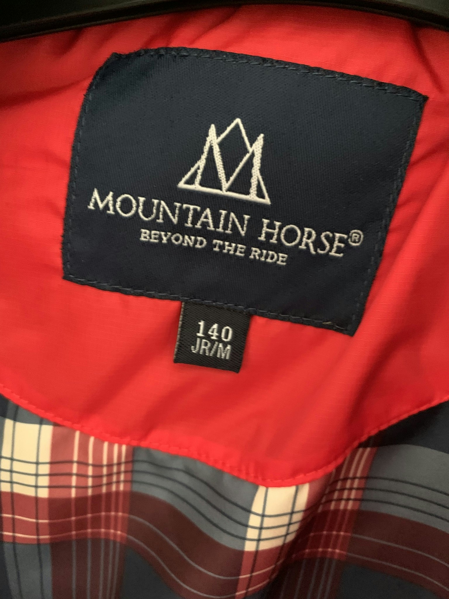 Mountain horse,vinterjacka,röd,stl 140,ny