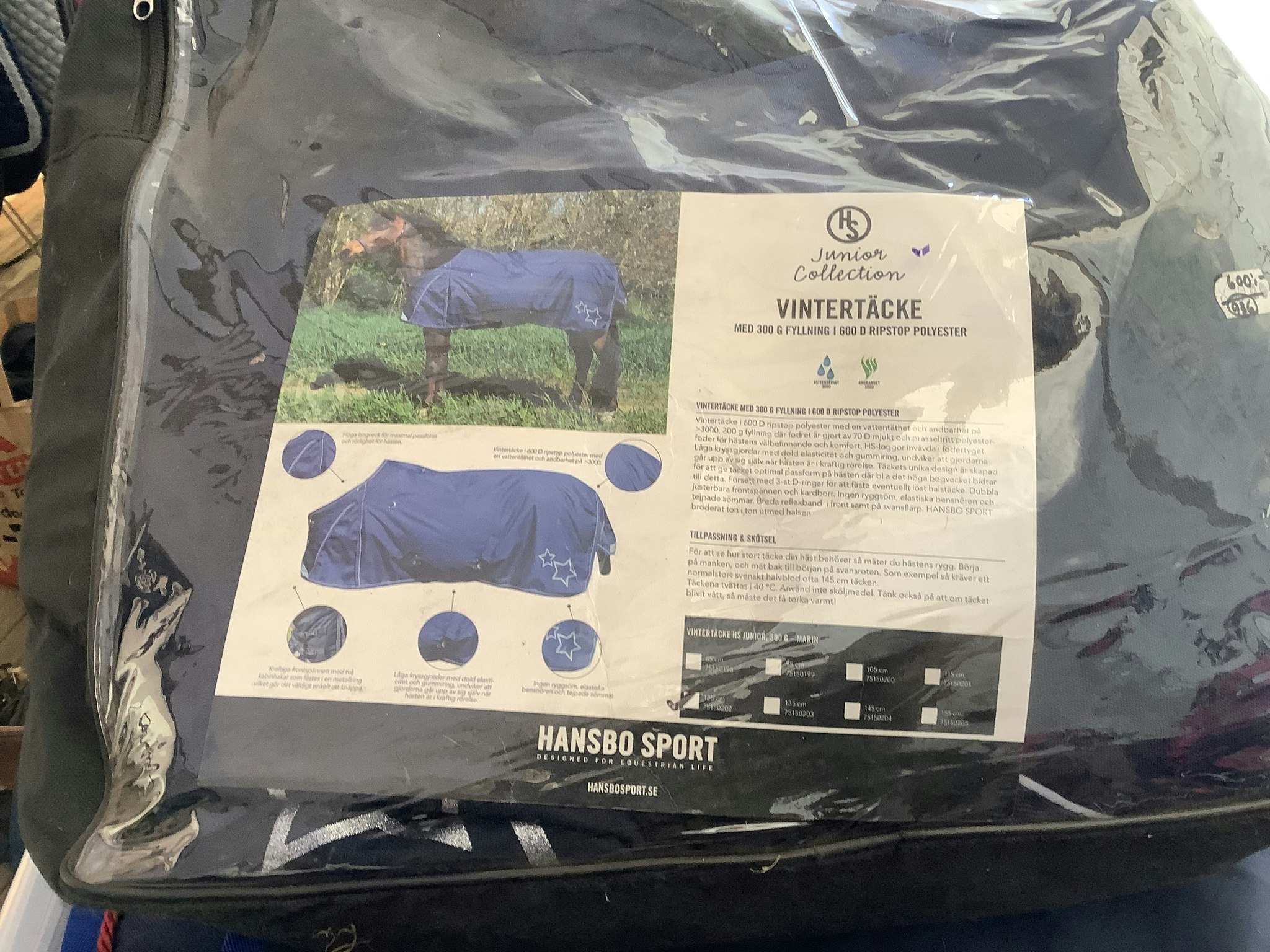 HS vintertäcke 300 gr ,125 cm,nytt