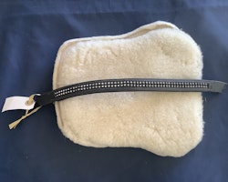 Pannband,svart med bling,37 cm