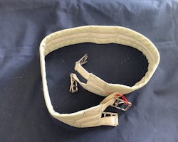 Bucas sadelgjord,vit,120 cm