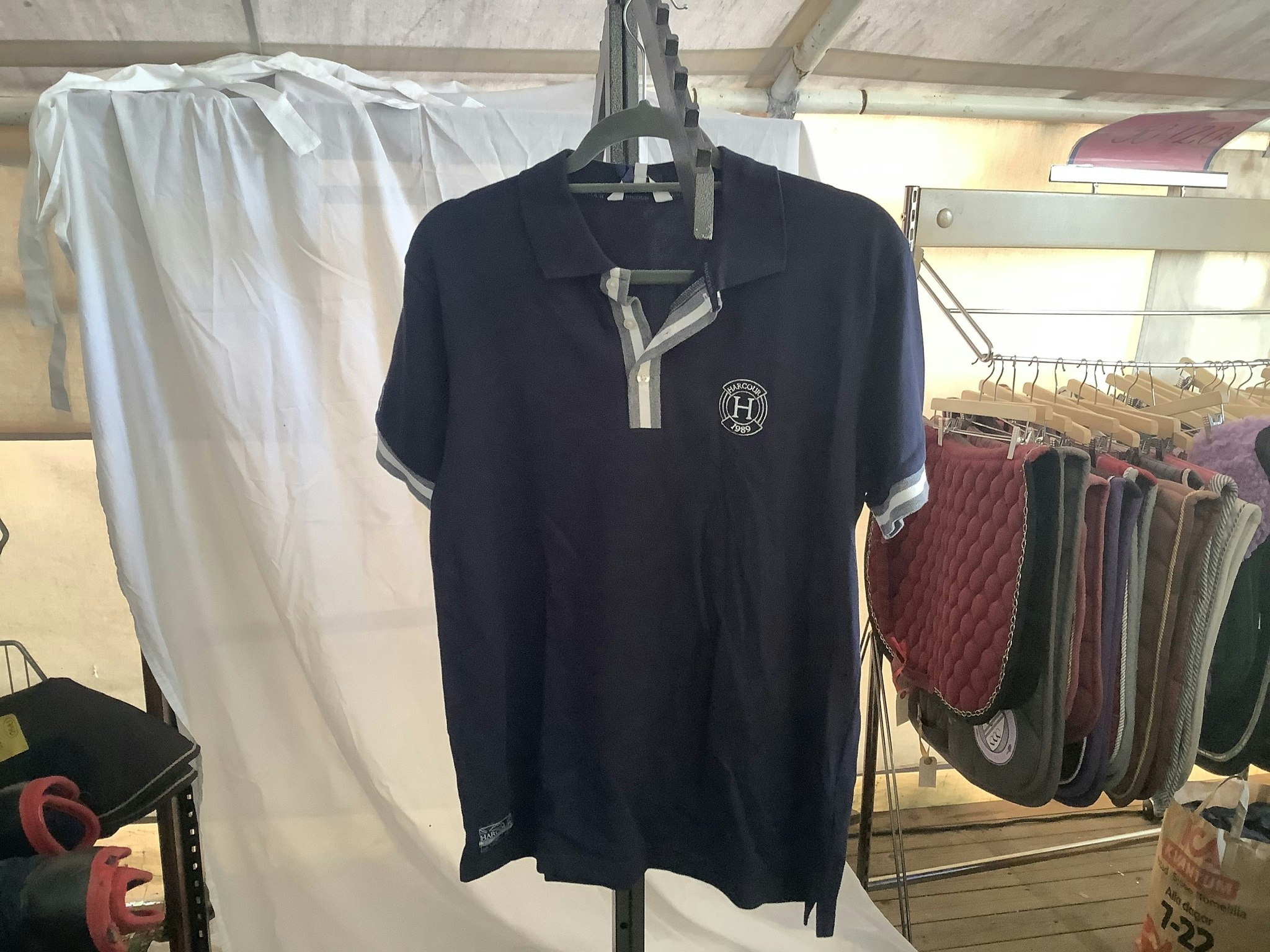 Harcour poloshirt,blå,m,ny
