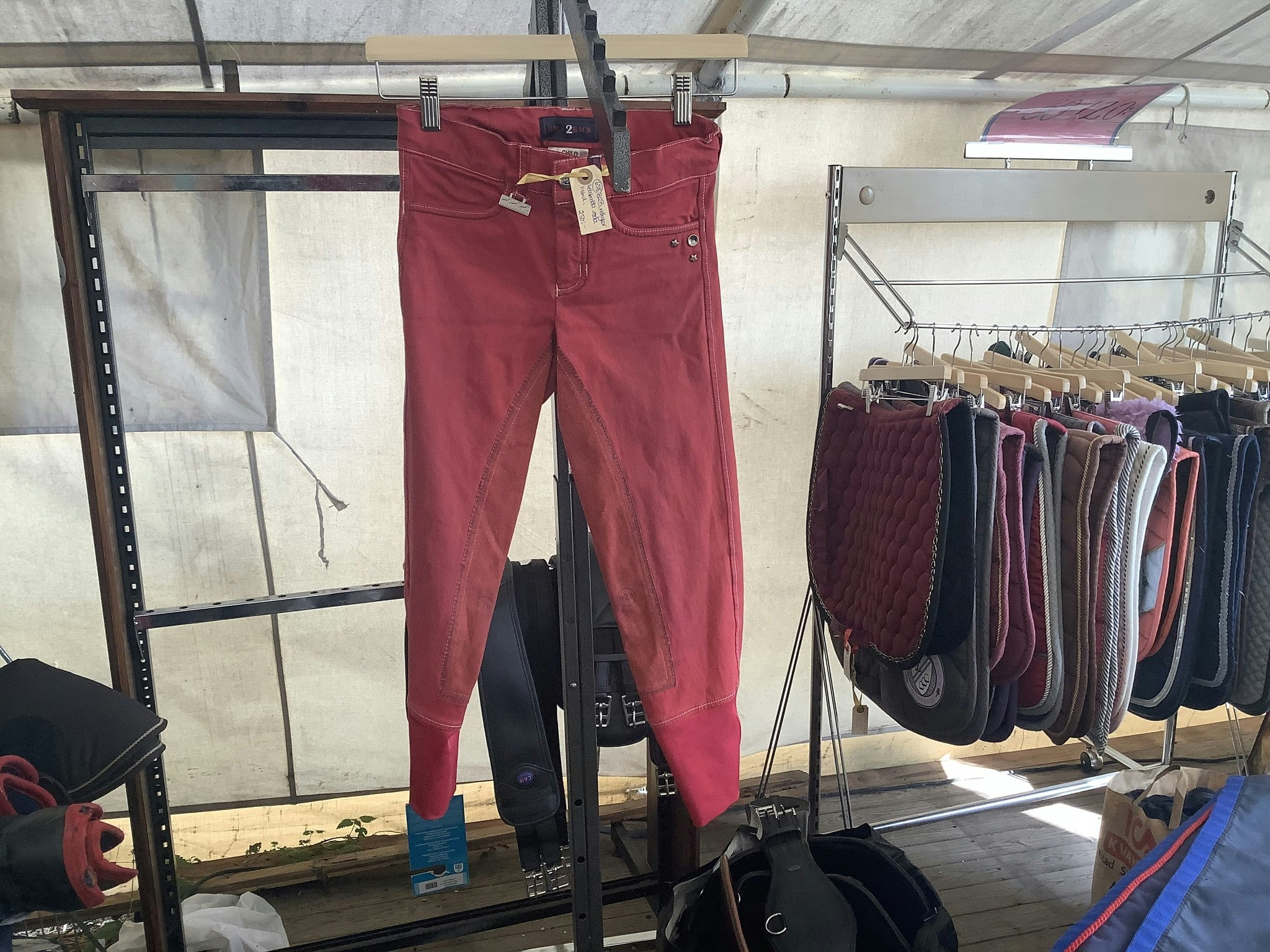 B2B ridbyxor,helskodda,röda,stl 146