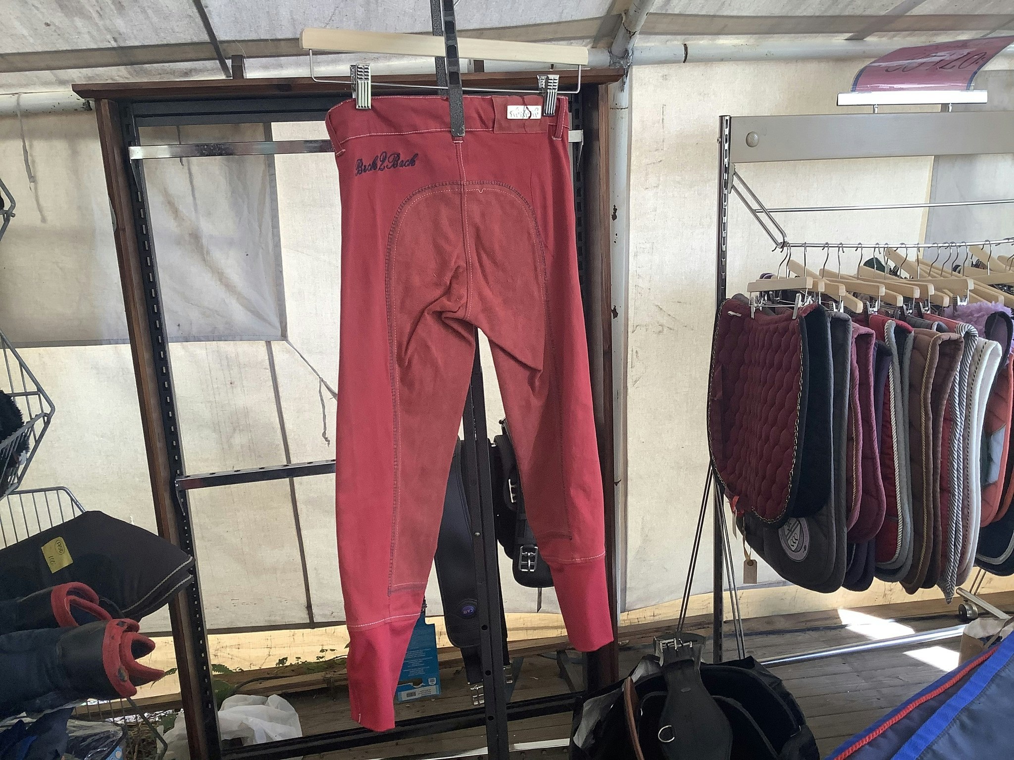 B2B ridbyxor,helskodda,röda,stl 146
