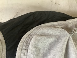 TM skrittäcke,svart,fleece under,125 cm