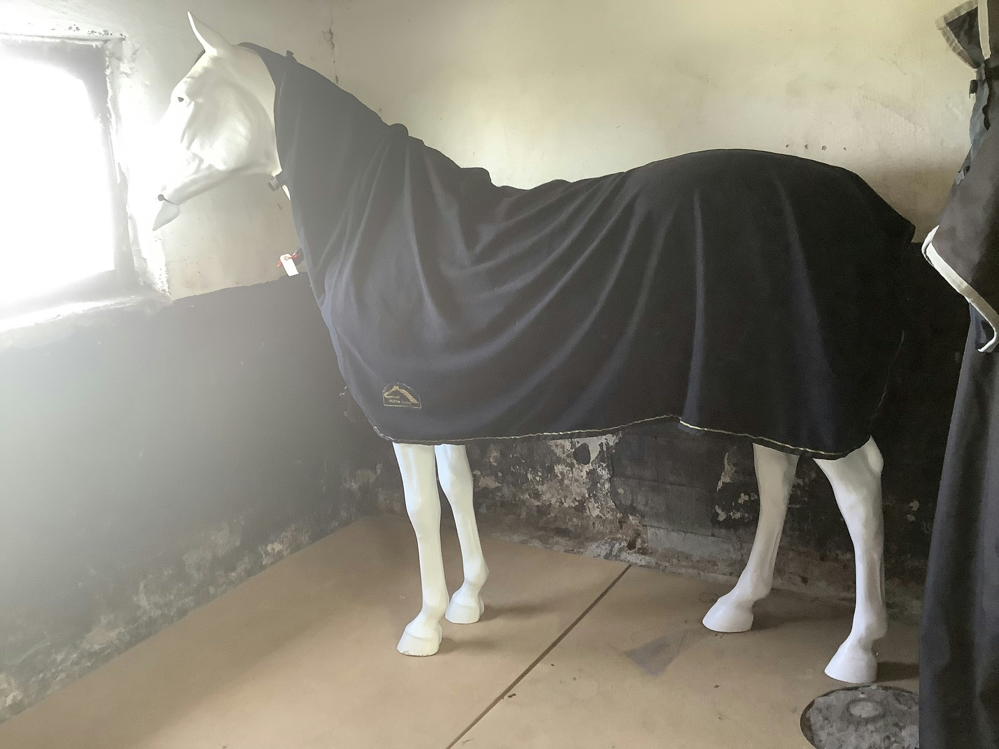 Horsesaver fleecetäcke,svart 125 cm