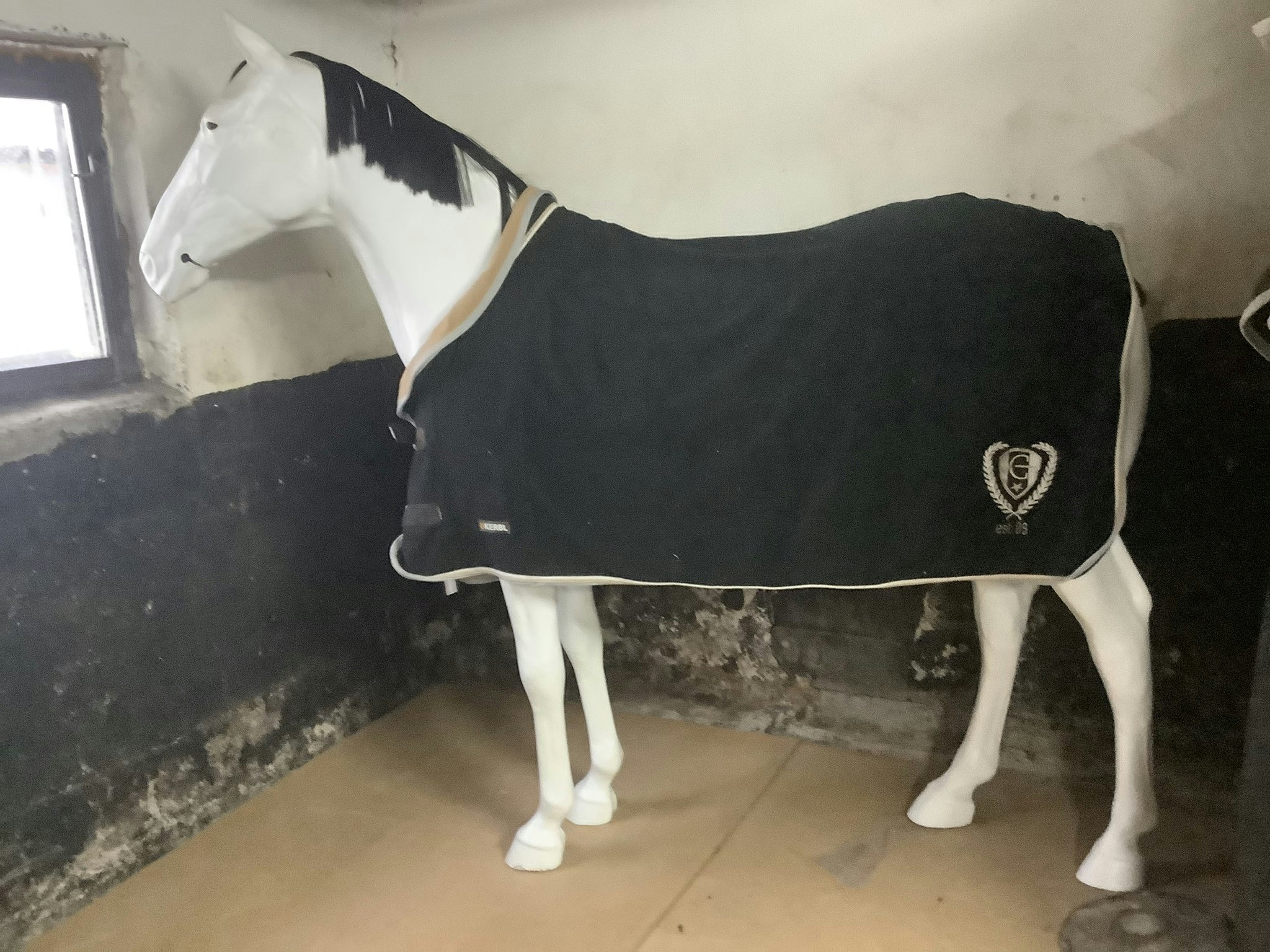 Fleecetäcke,svart,125 cm