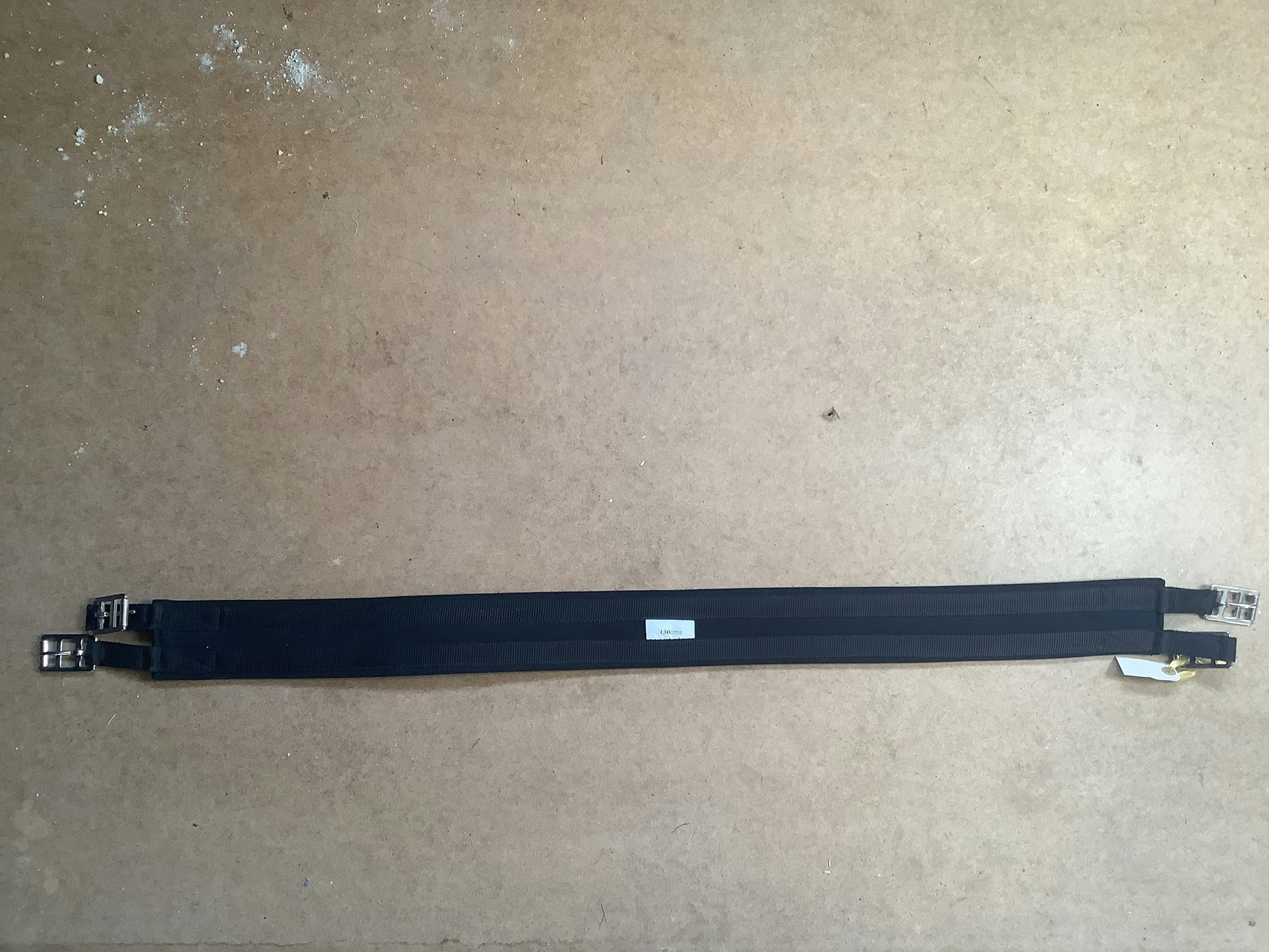 Sadelgjord syntet,svart, 130 cm,ny
