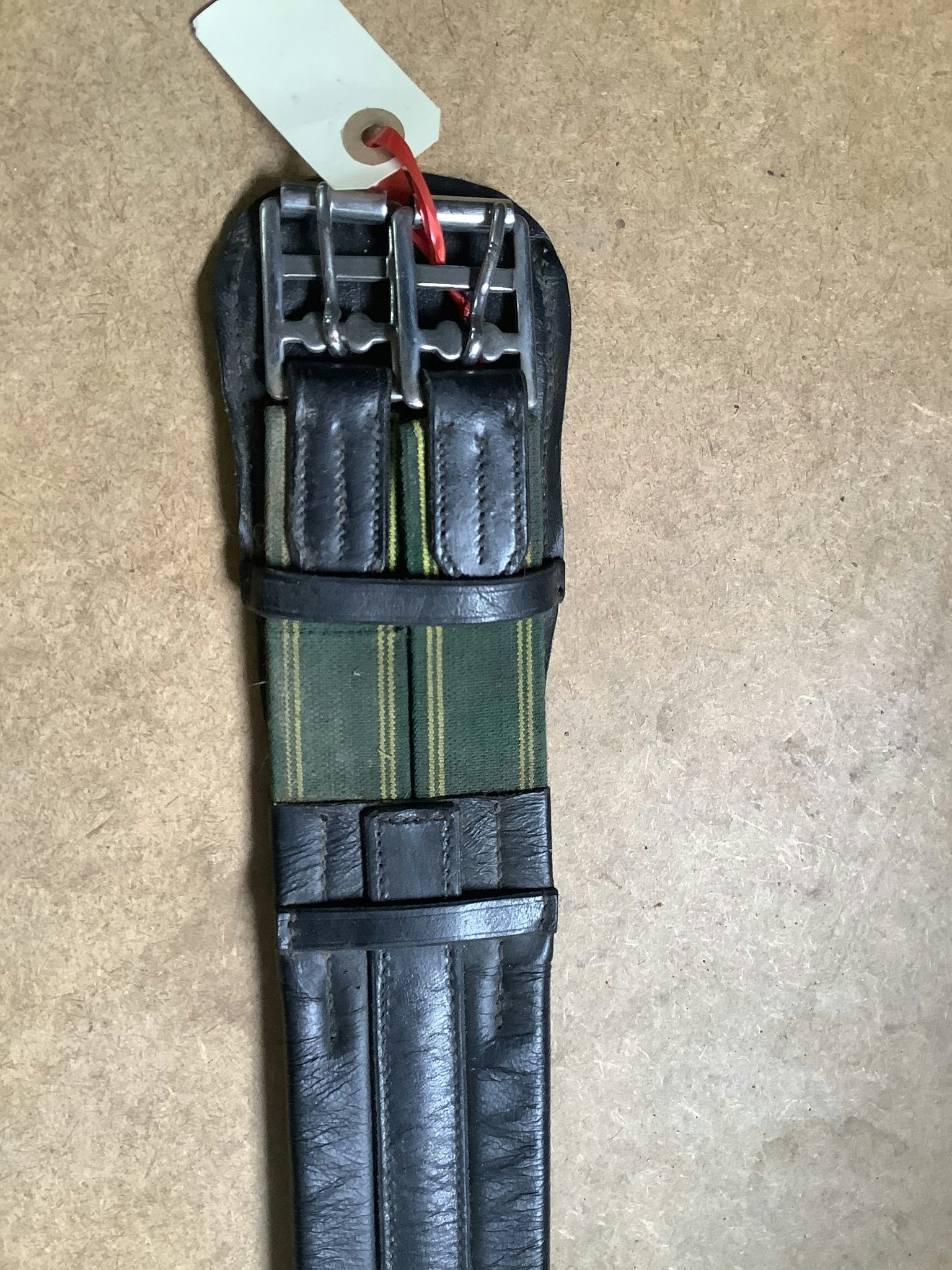 Sadelgjord läder,svart,50 cm