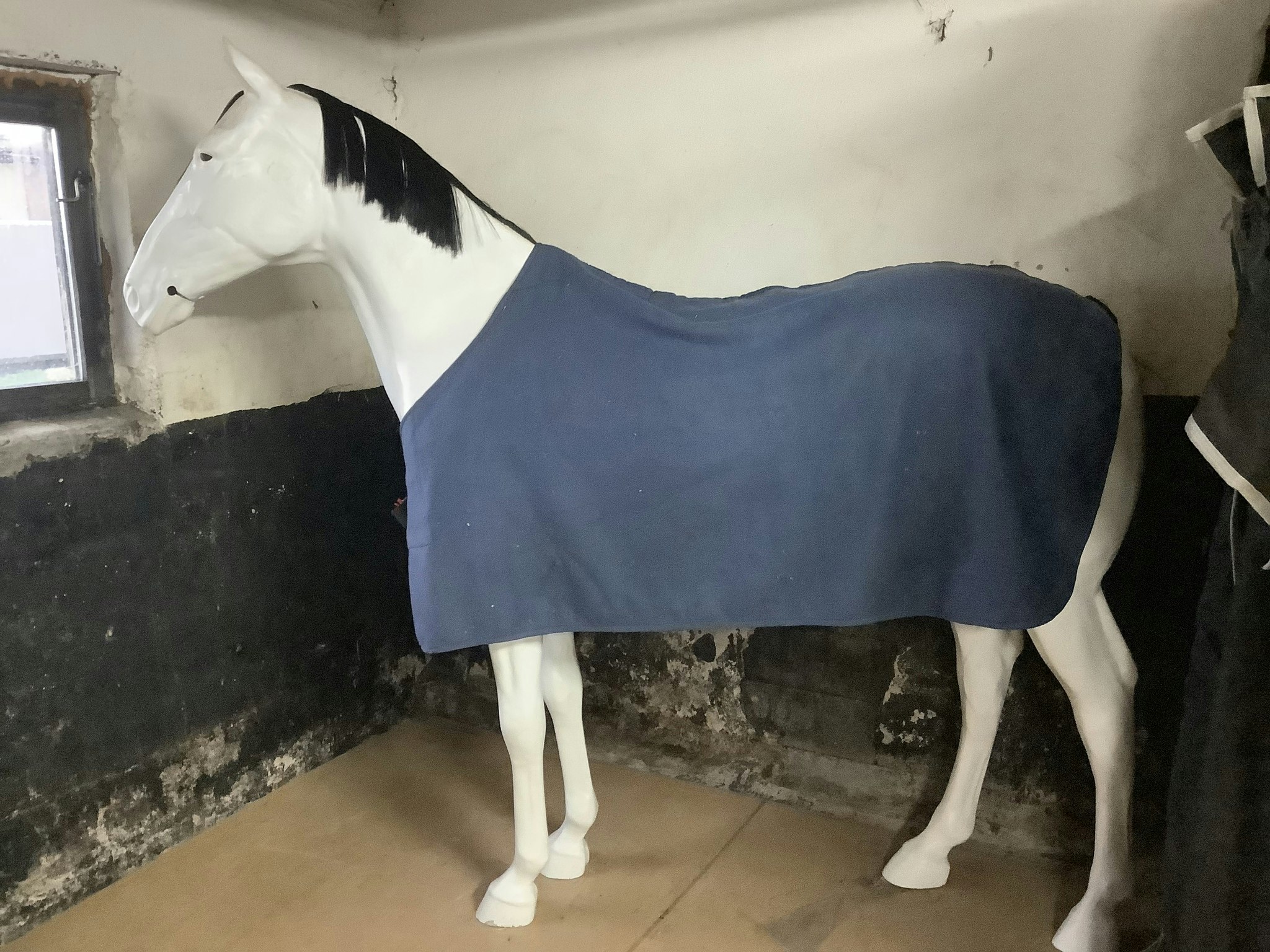 Fleecetäcke,blå,söndrigt täcke,125 cm