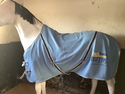 Fleecetäcke,blå,reklam,135 cm