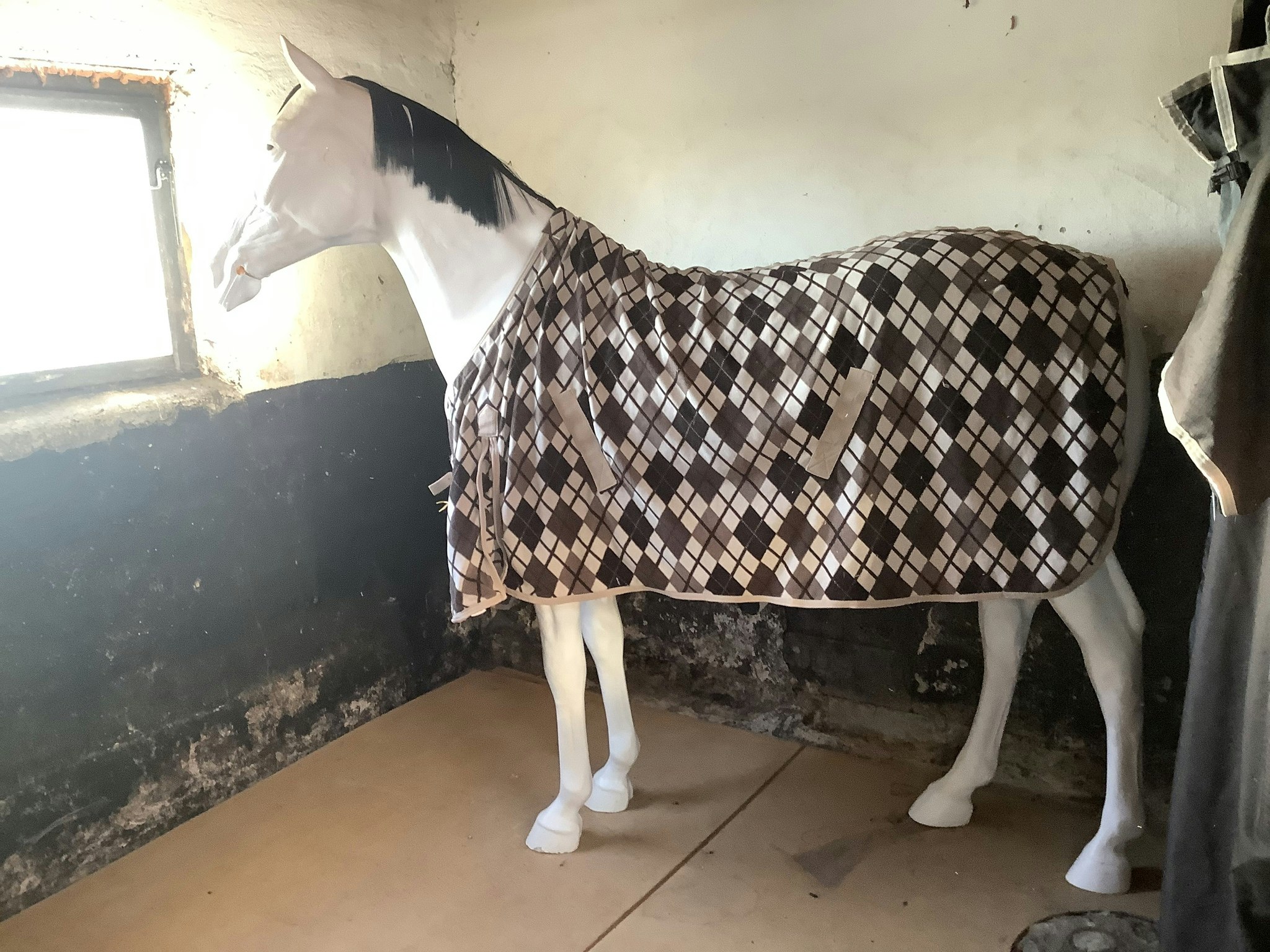 Fleecetäcke,rutigt,130 cm