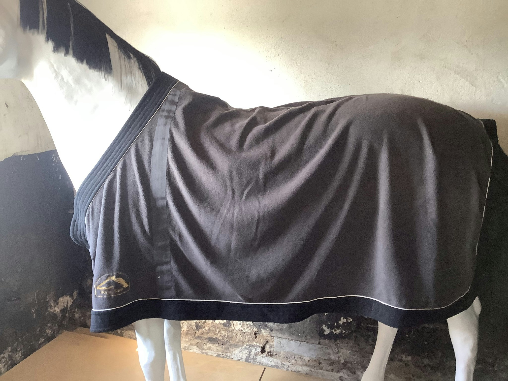 Fleecetäcke,grått,135 cm