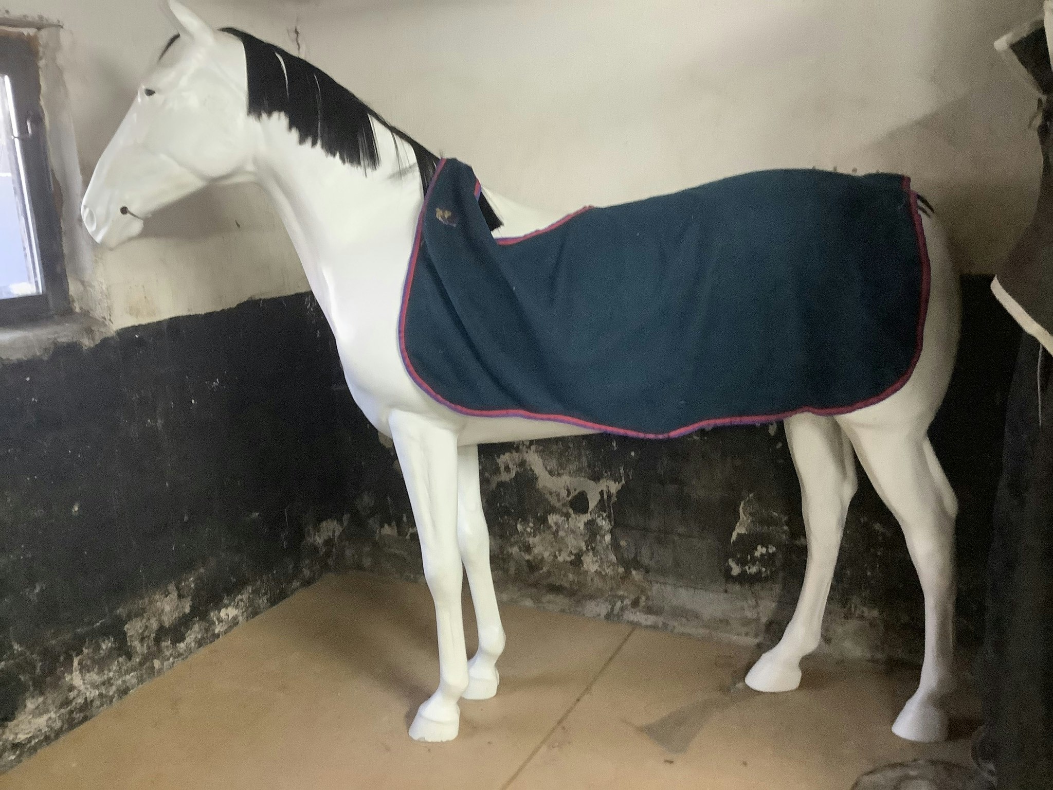 Horseback ländtäcke,blått,fleece,145 cm