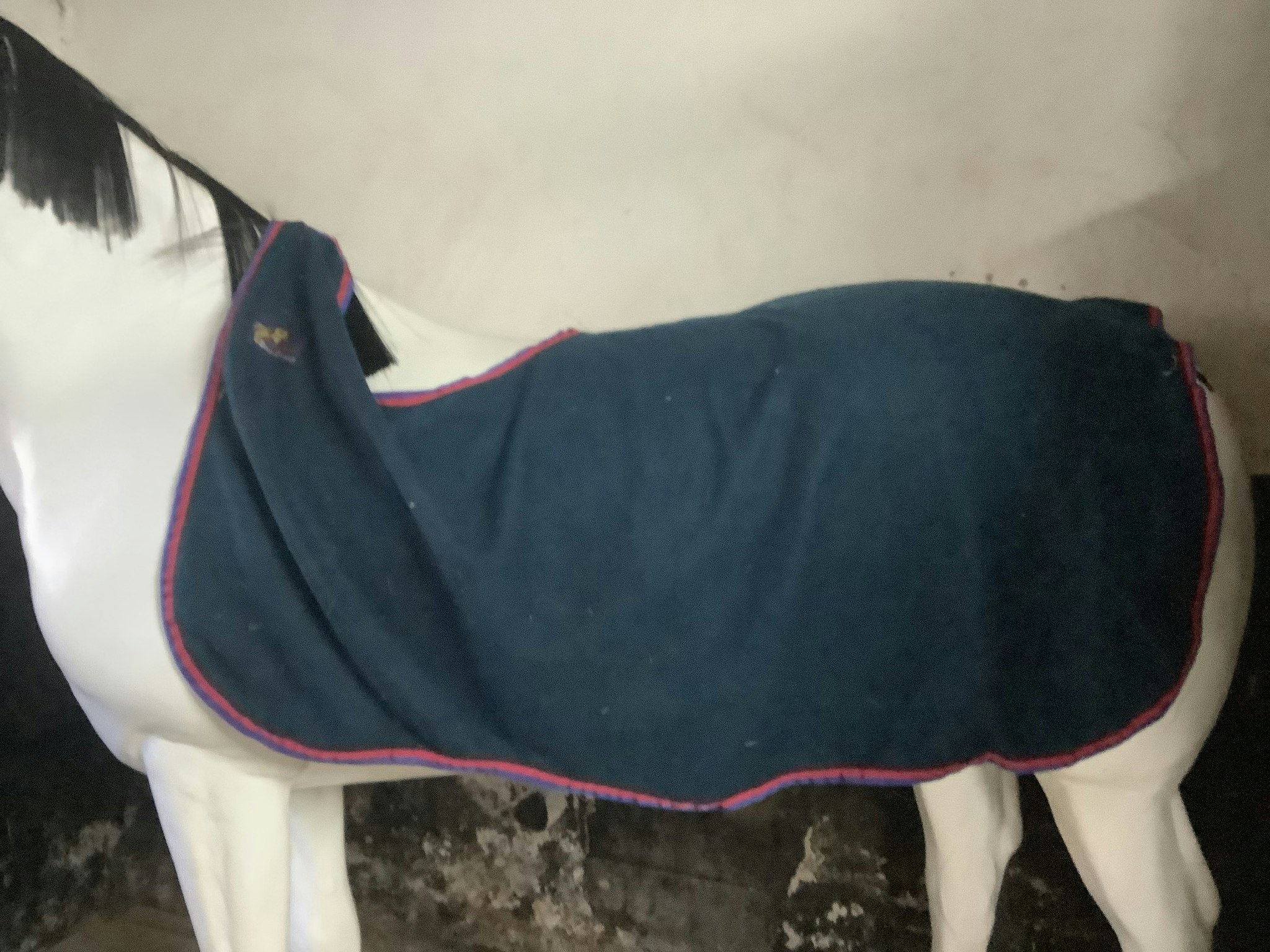 Horseback ländtäcke,blått,fleece,145 cm