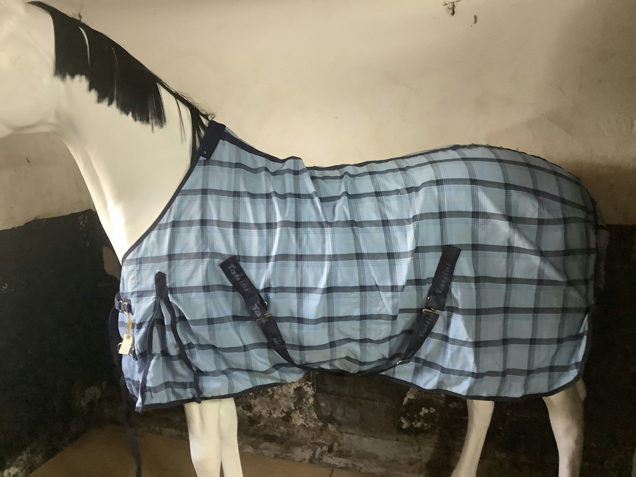 Tattini täcke,blårutigt,130 cm