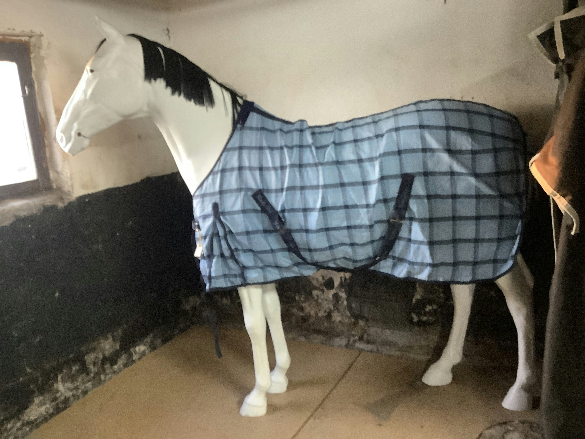 Tattini täcke,blårutigt,130 cm