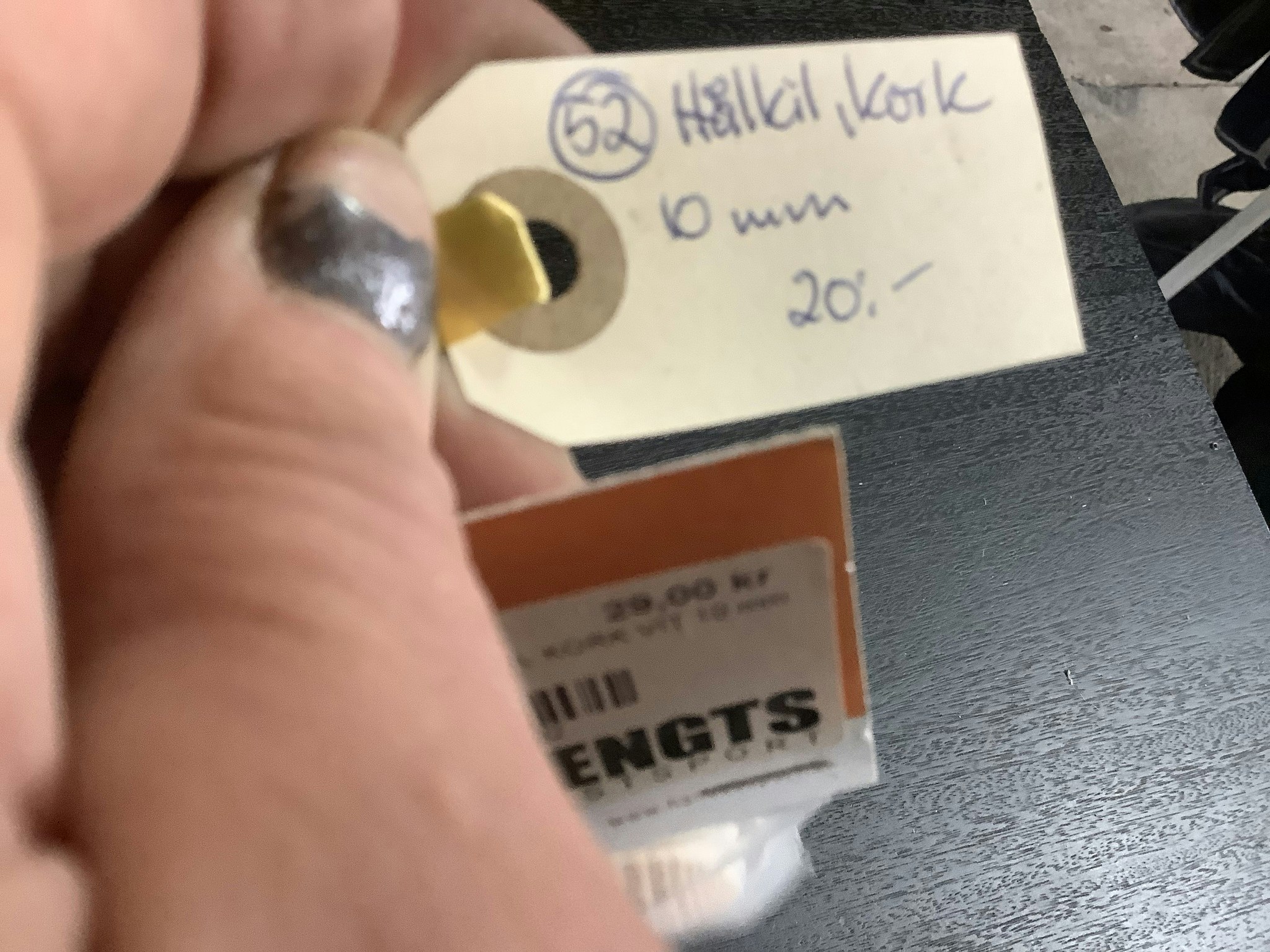 Hålkil kork 10 mm ny