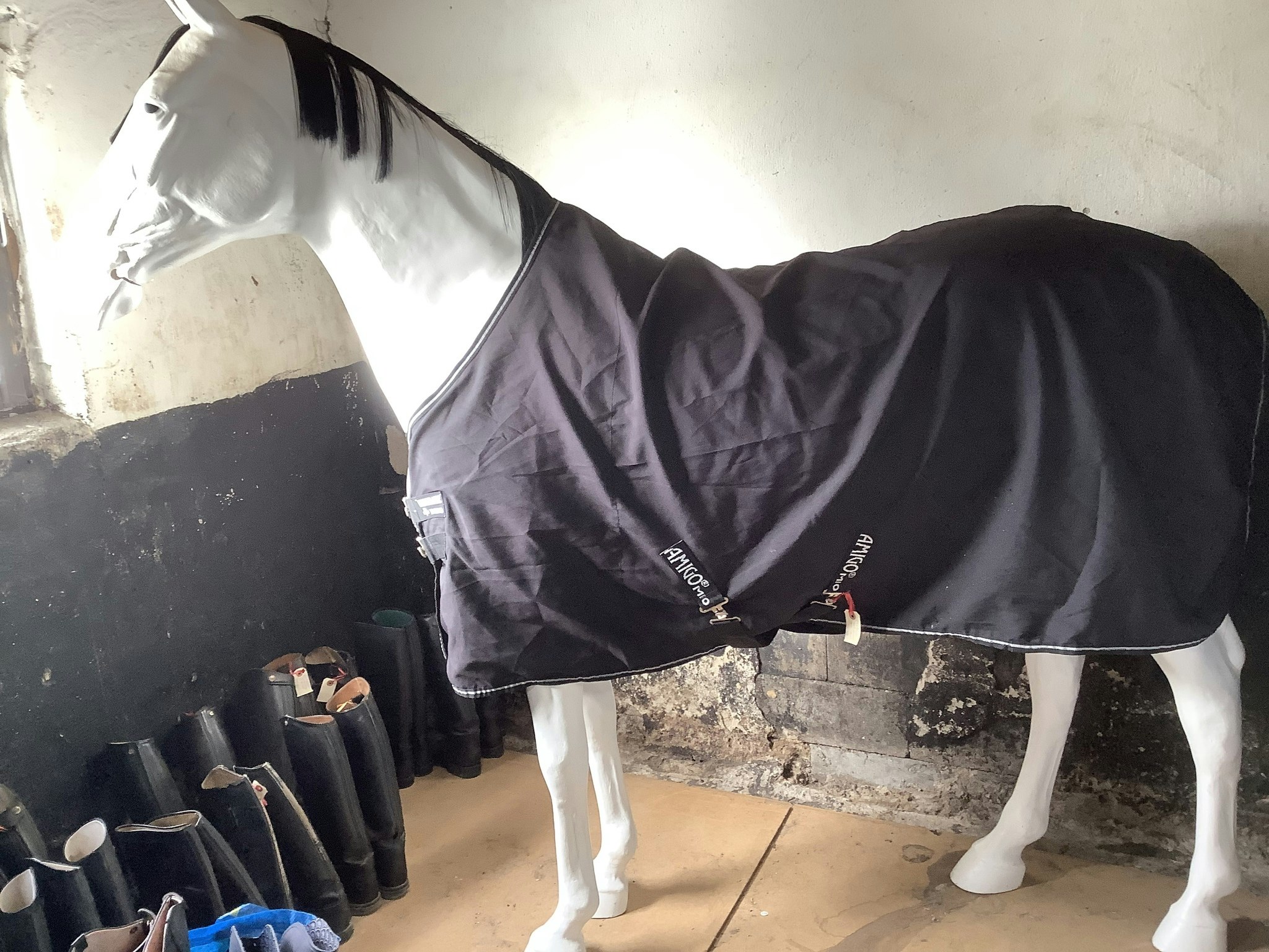 Amigo svart sommartäcke,130 cm,nyskick