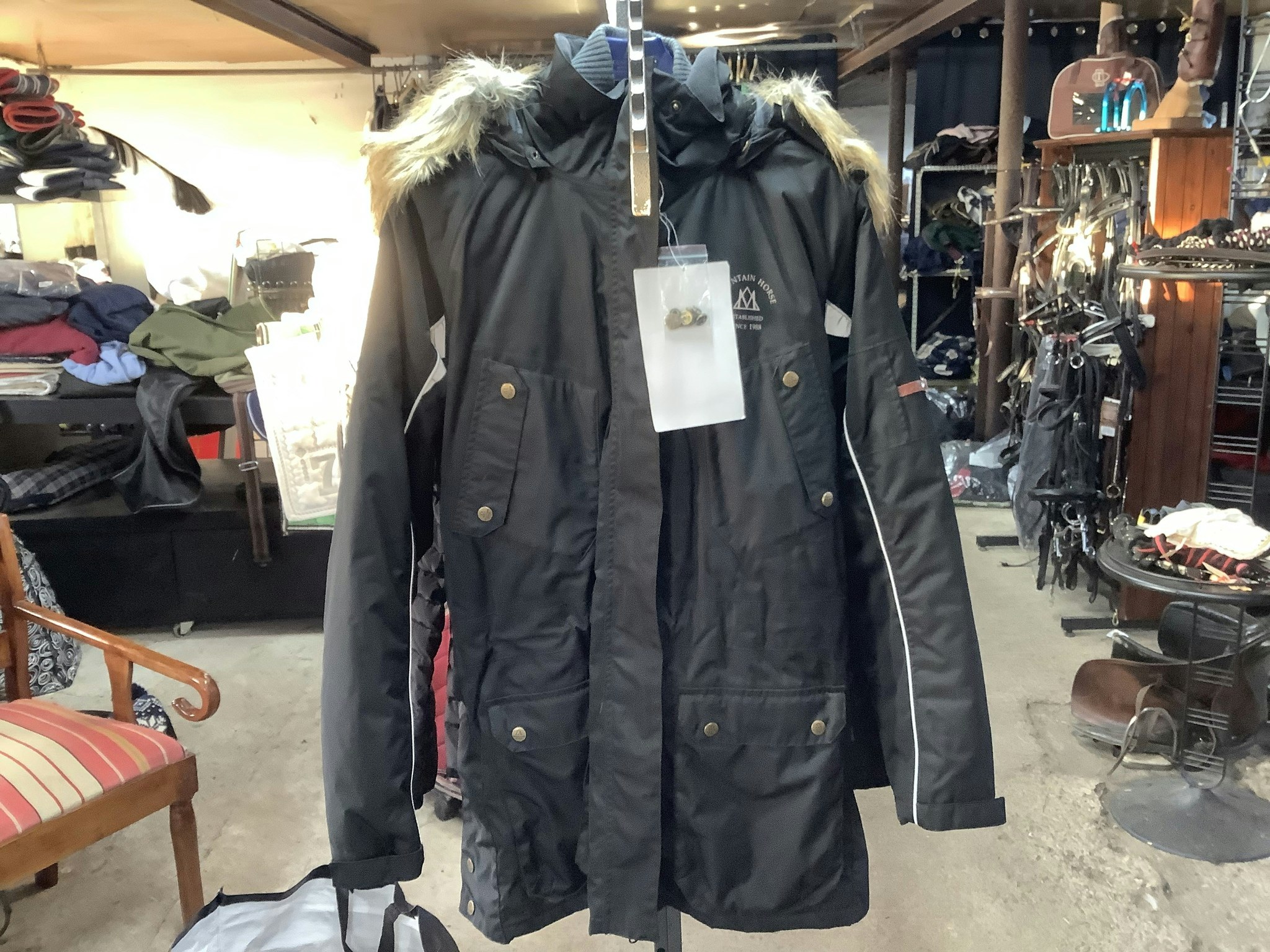 Mountain horse vinterparkas jacka,svart,stl m,ny
