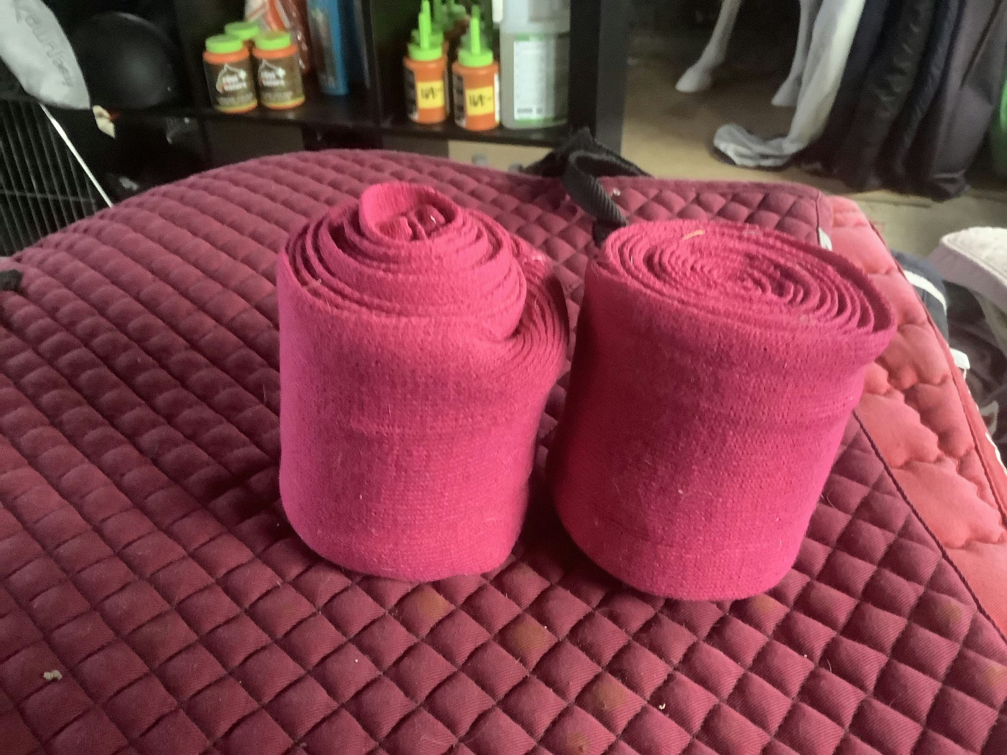 Rosa benlindor,lite söndriga i början