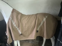 Jacson bomullstäcke,beige,fattas en kryssgjord, 165 cm