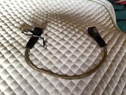 CH pannband svart med silver, 41 cm