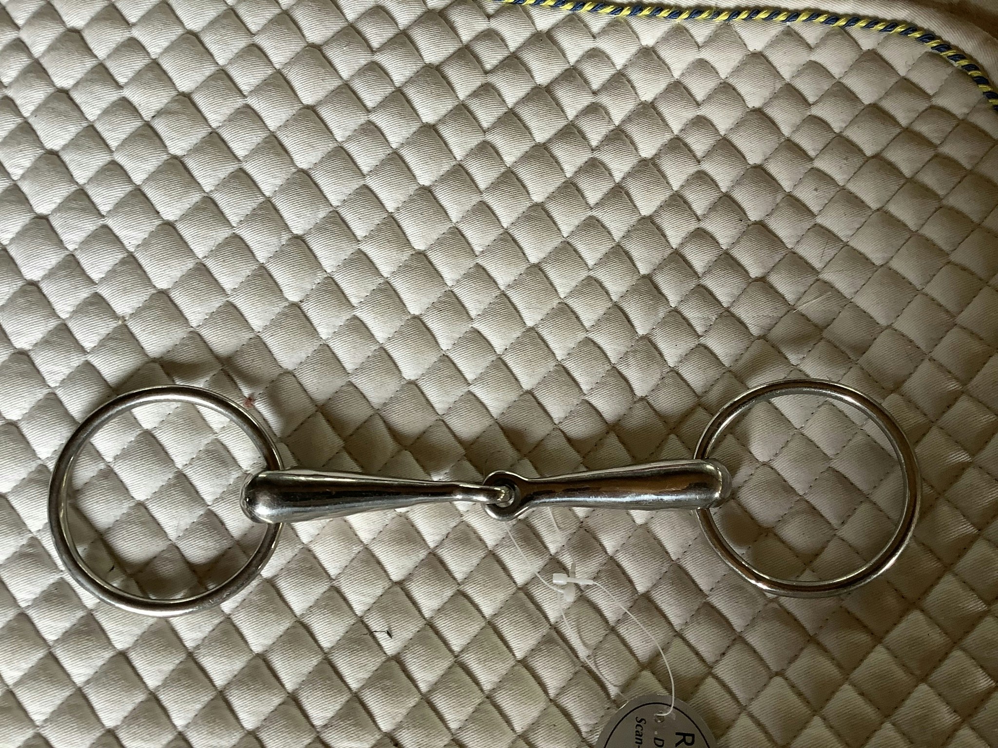 Royal steel tvådelat bett, 14,5 cm, nytt