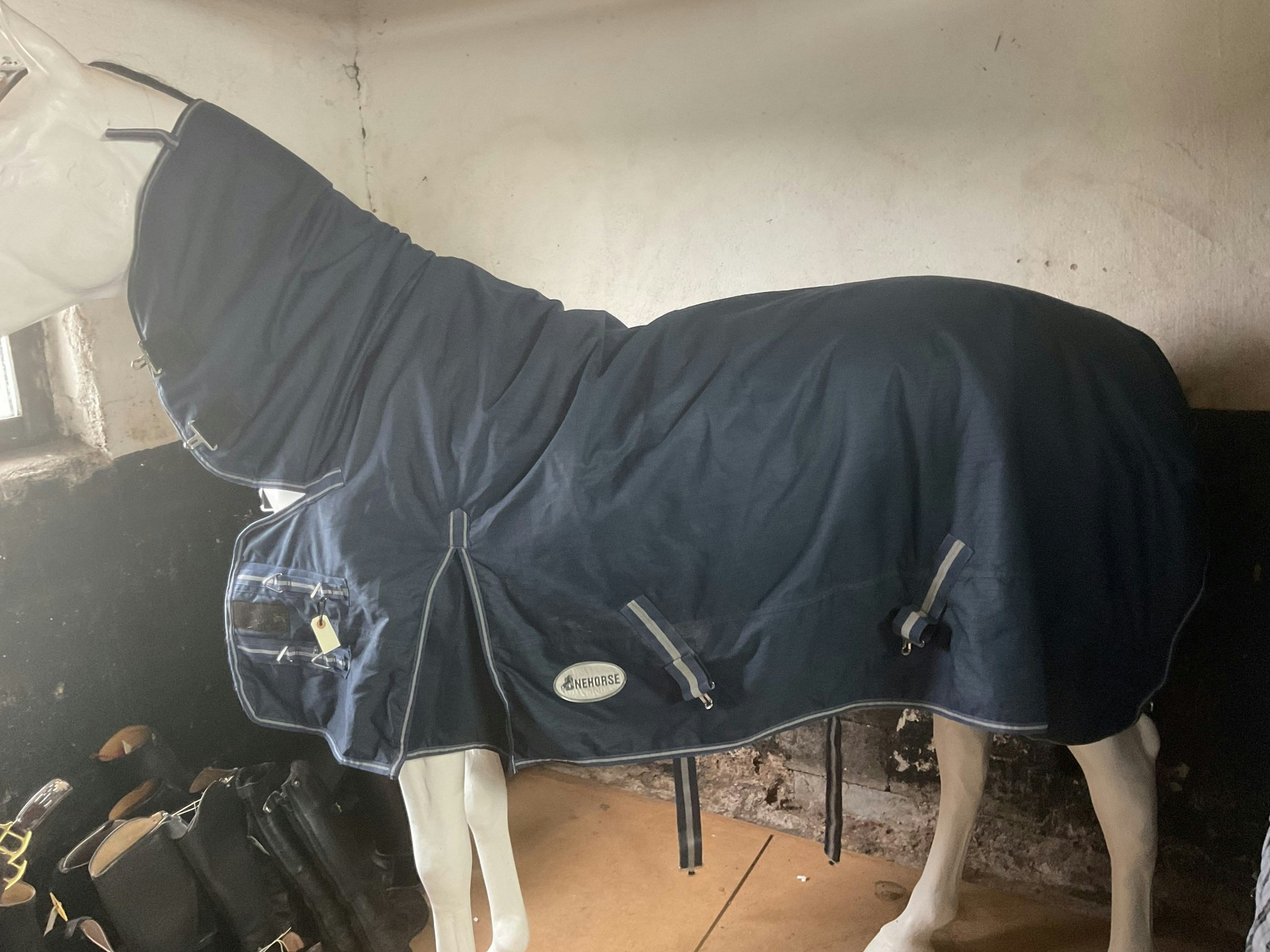 Onehorse täcke,135 cm, med fast hals, ca 300 gr