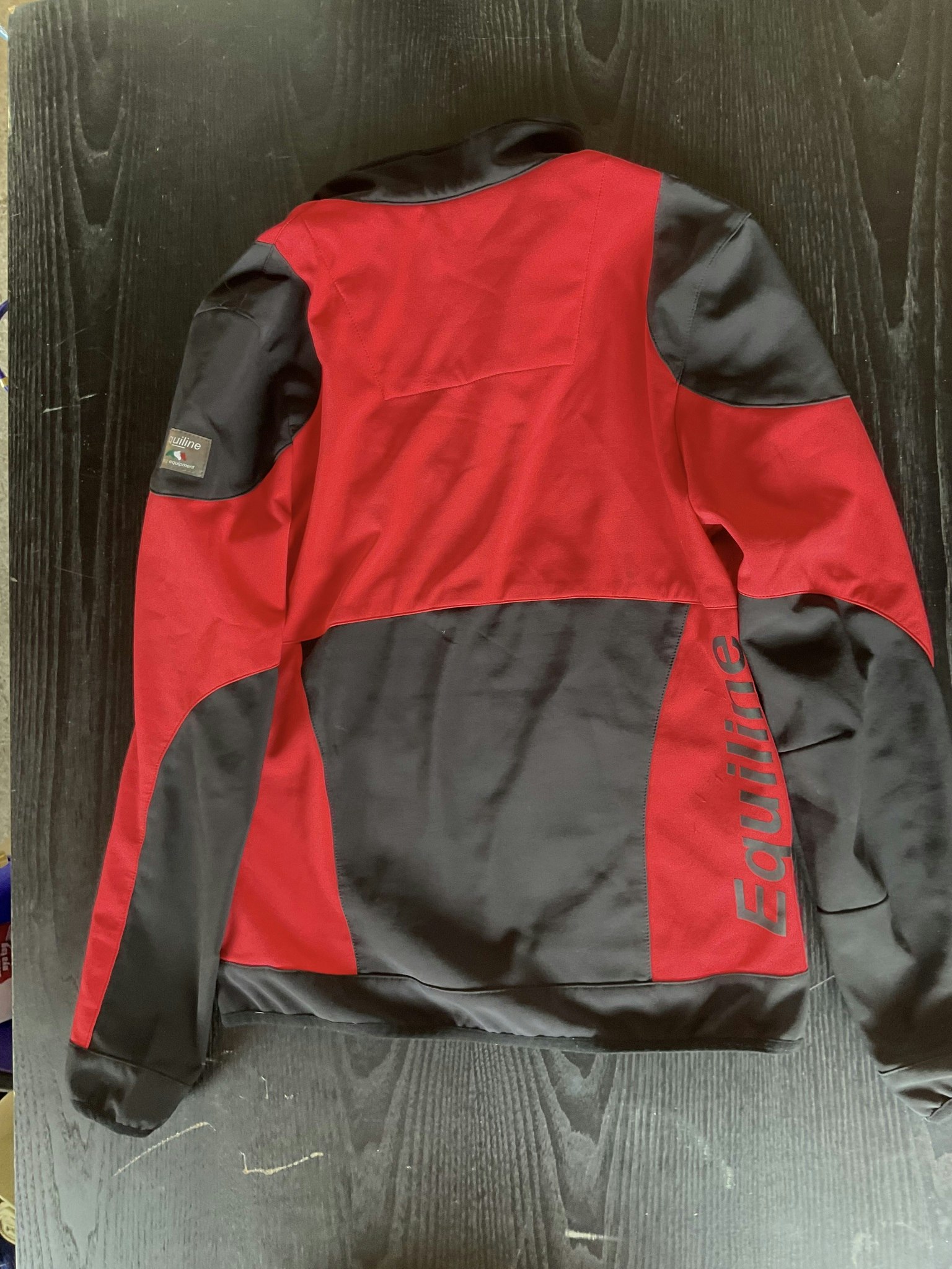 Equiline kofta,svart/röd,XL