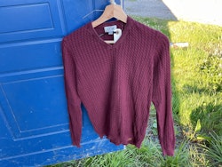 CRW sweatshirt vinröd,s